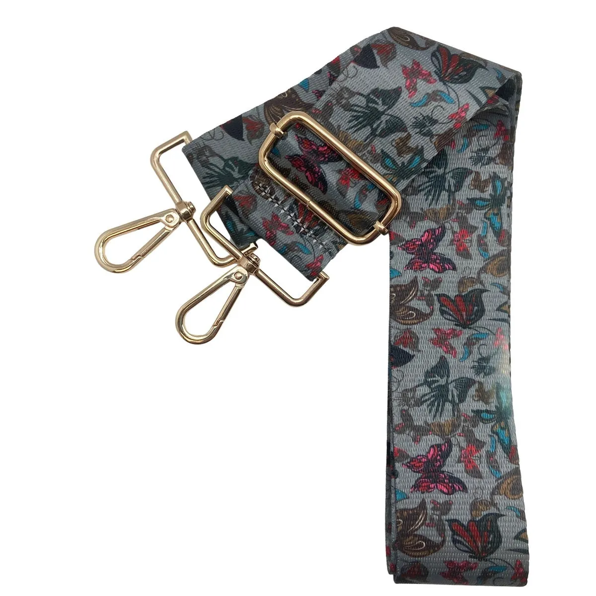 Canvas Painted Lady Butterfly Bag Strap - Papillon