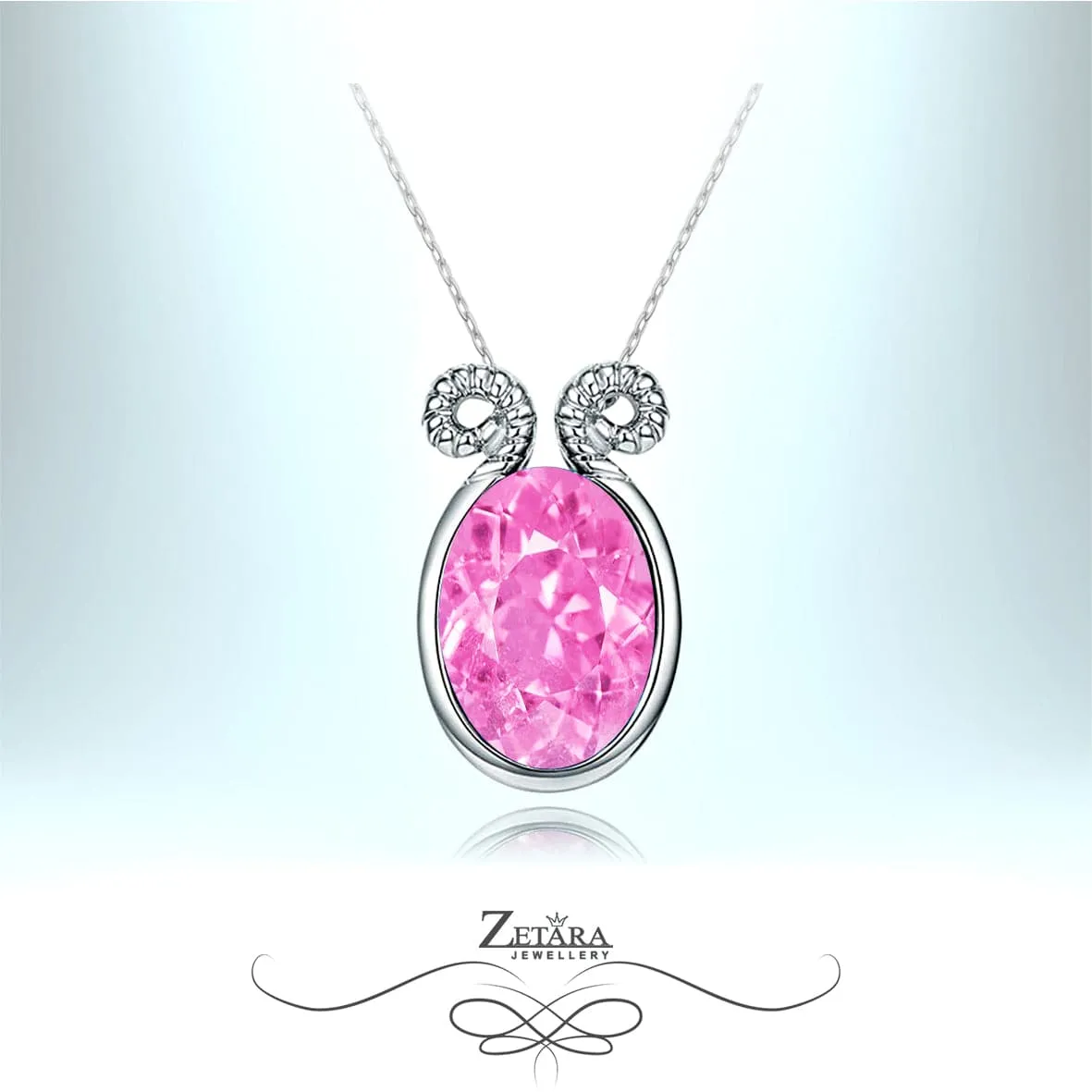 Carmen Crystal Necklace - Pink Tourmaline - Birthstone for October 2024