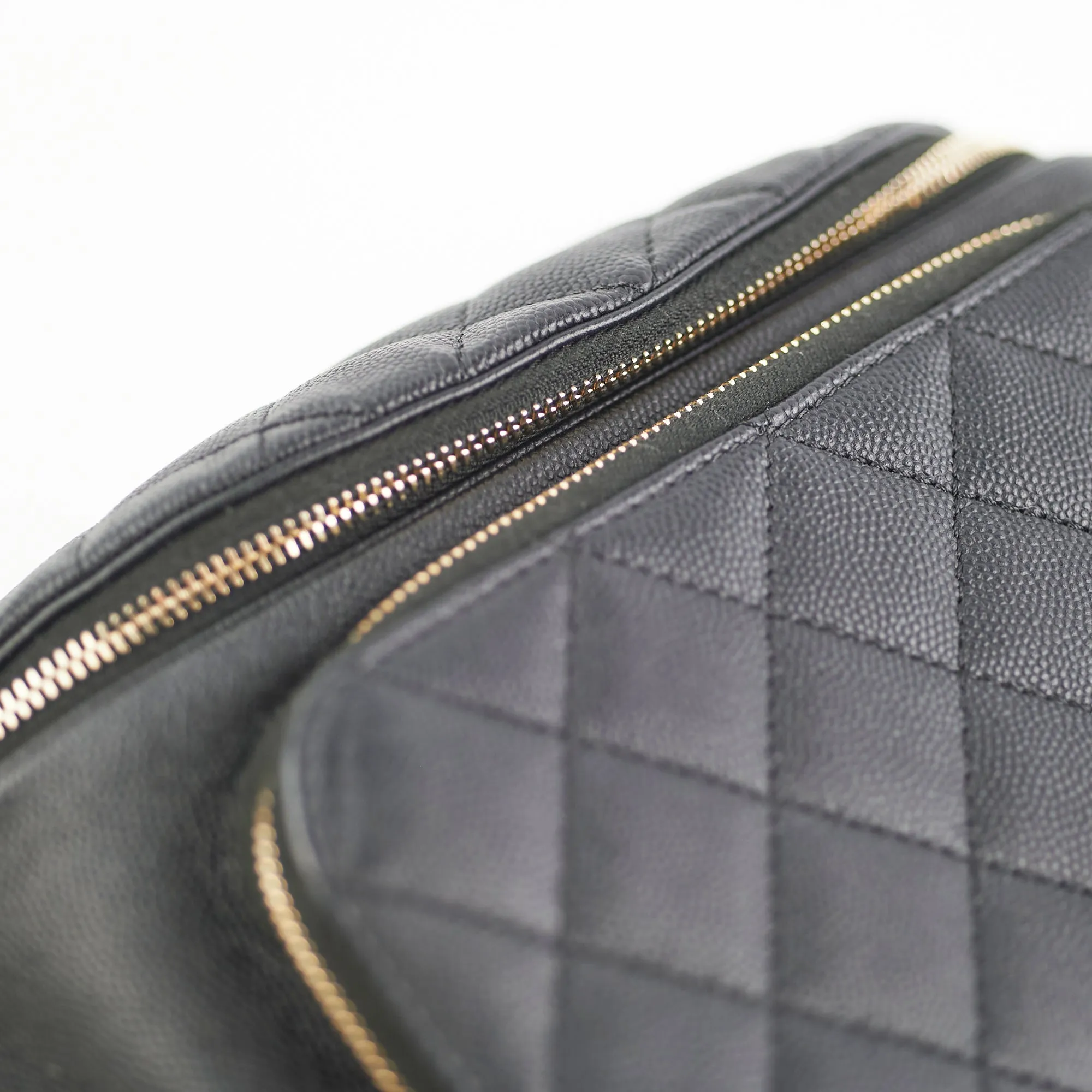 Chanel Caviar Quilted Business Affinity Waist Belt Bag Black