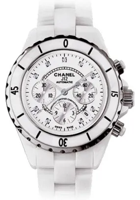 Chanel - J12 White Ceramic 41mm Chronograph Watch H2009