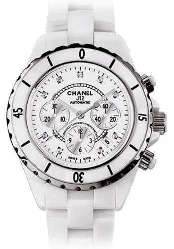 Chanel - J12 White Ceramic 41mm Chronograph Watch H2009
