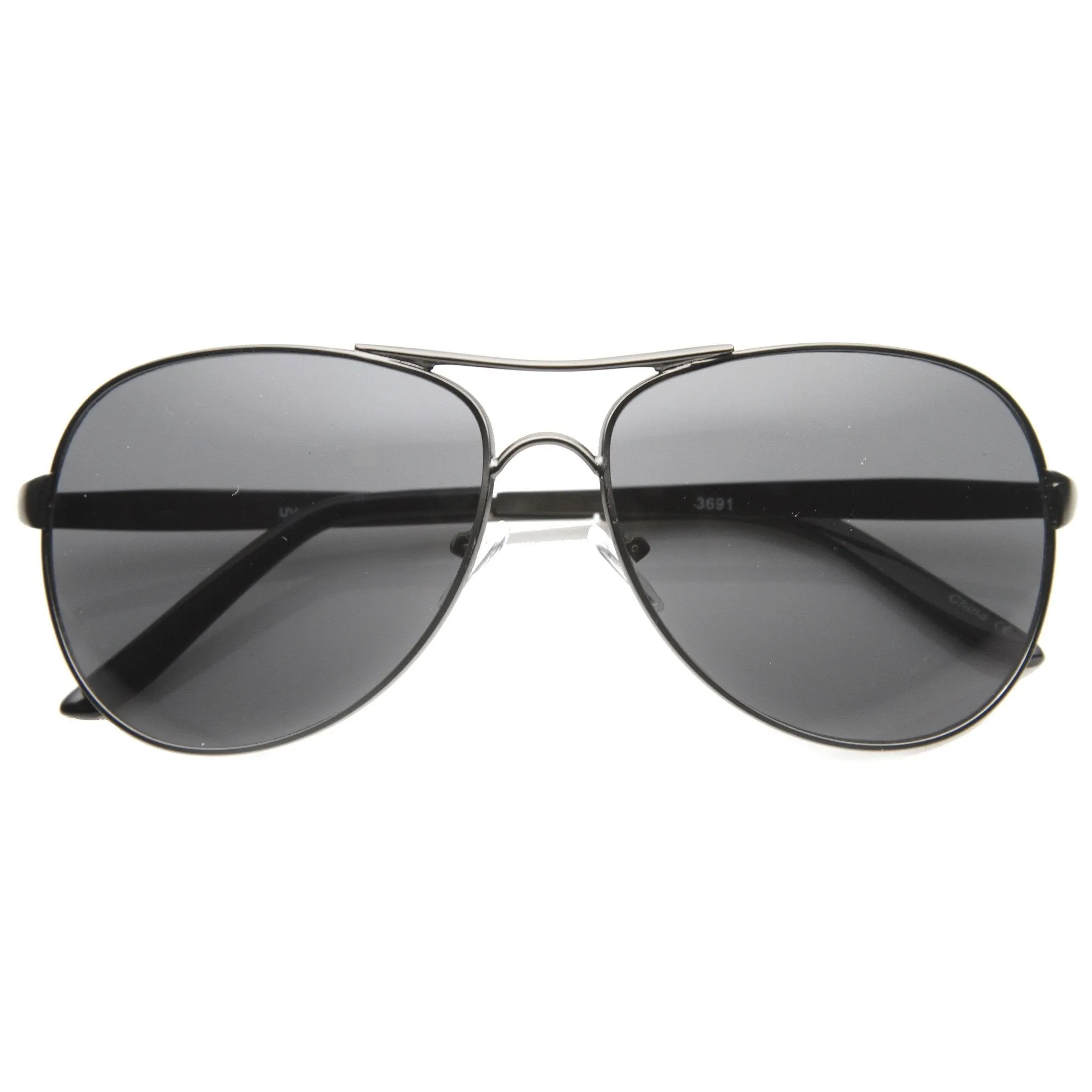 Classic European Full Metal Aviator Sunglasses 9877