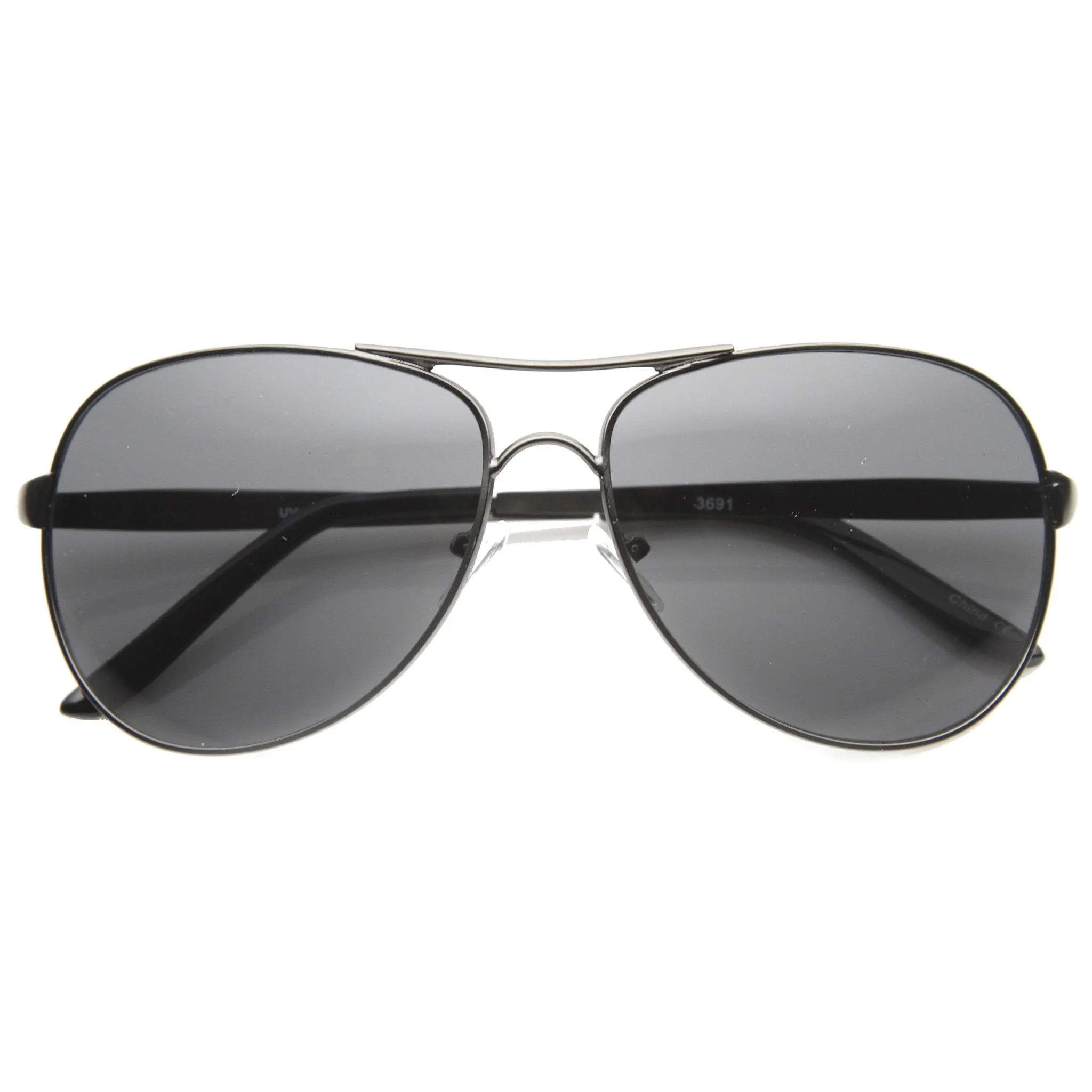 Classic European Full Metal Aviator Sunglasses 9877