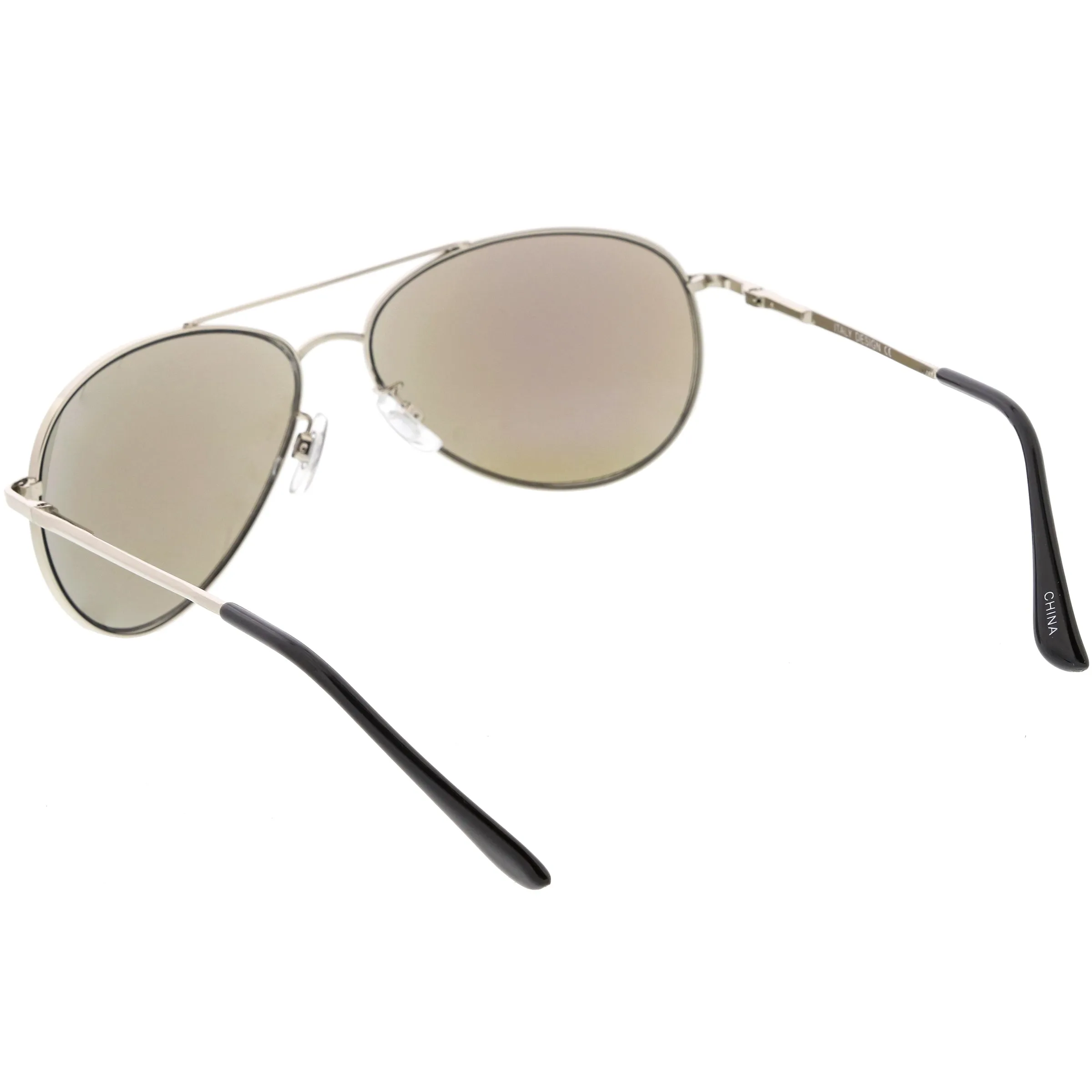 Classic Round Colored Mirror Lens Aviator Sunglasses C780