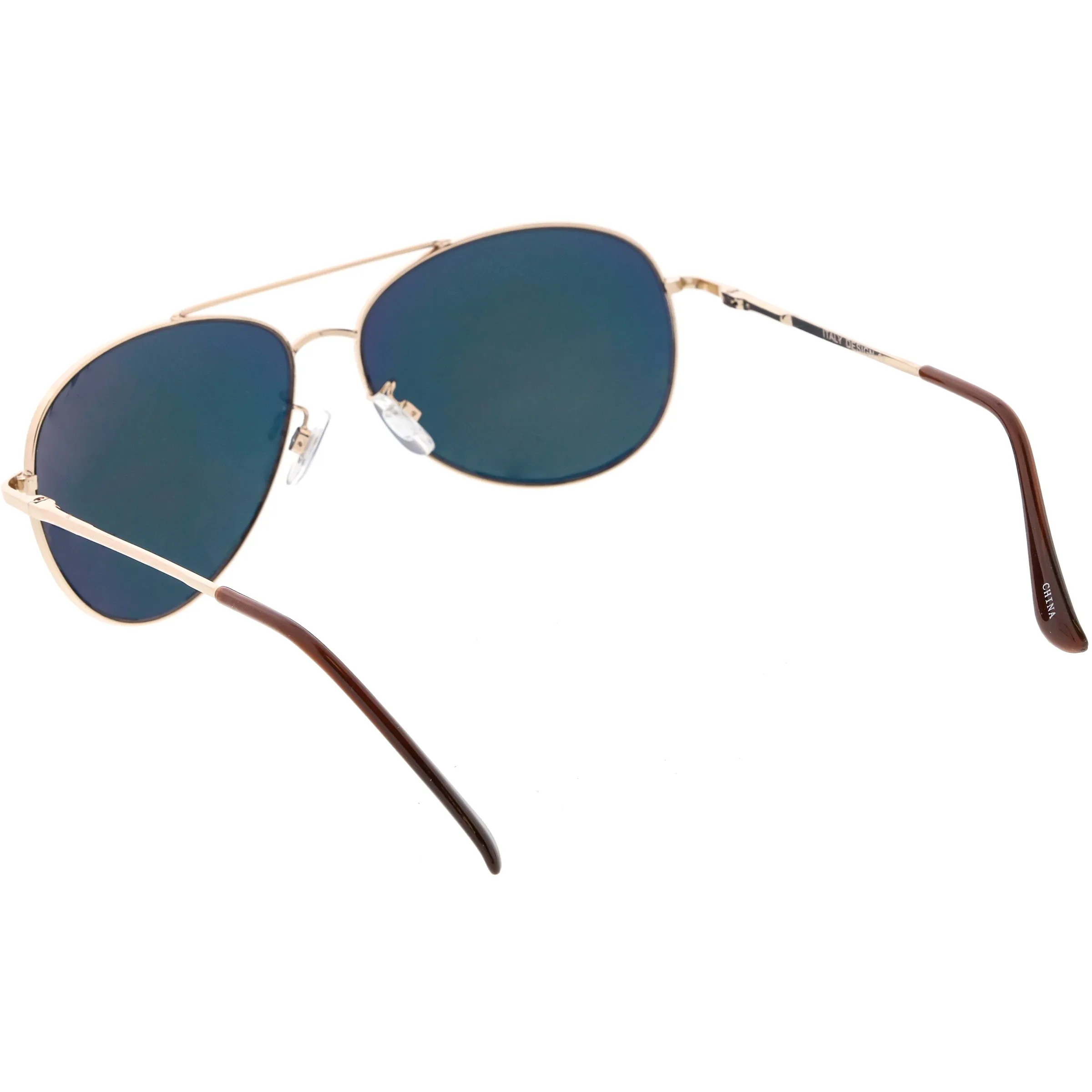 Classic Round Colored Mirror Lens Aviator Sunglasses C780