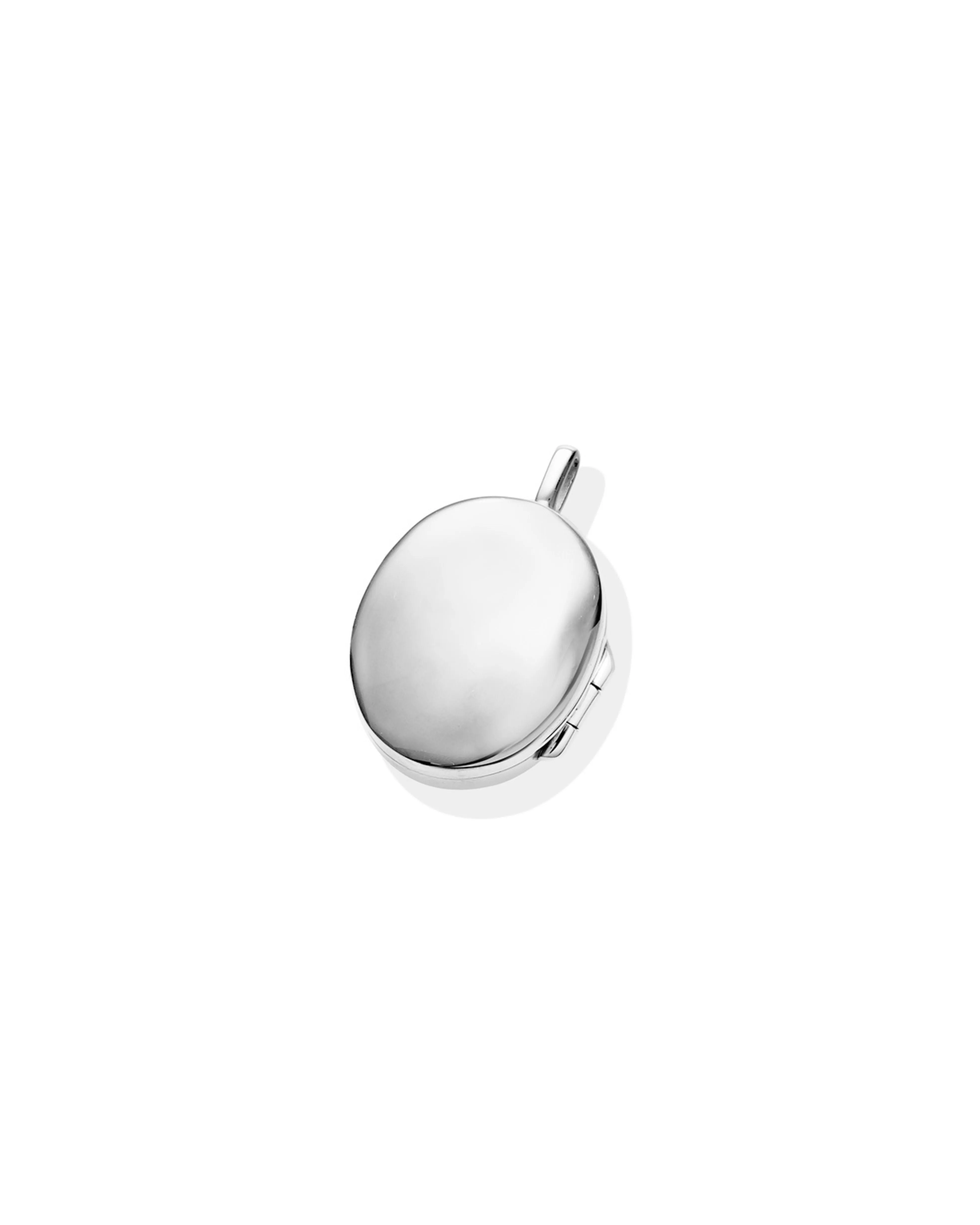 clear quartz locket | engravable