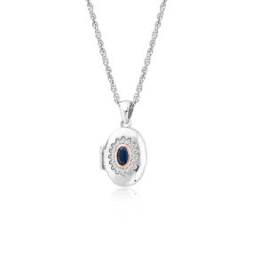 Clogau Princess Diana Sterling Silver Sapphire Locket