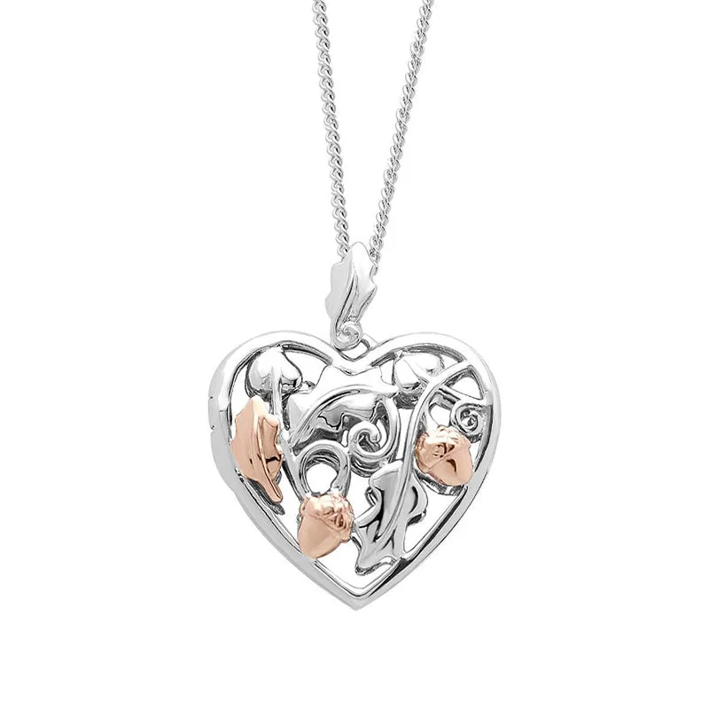 Clogau Royal Oak Sterling Silver Heart Locket