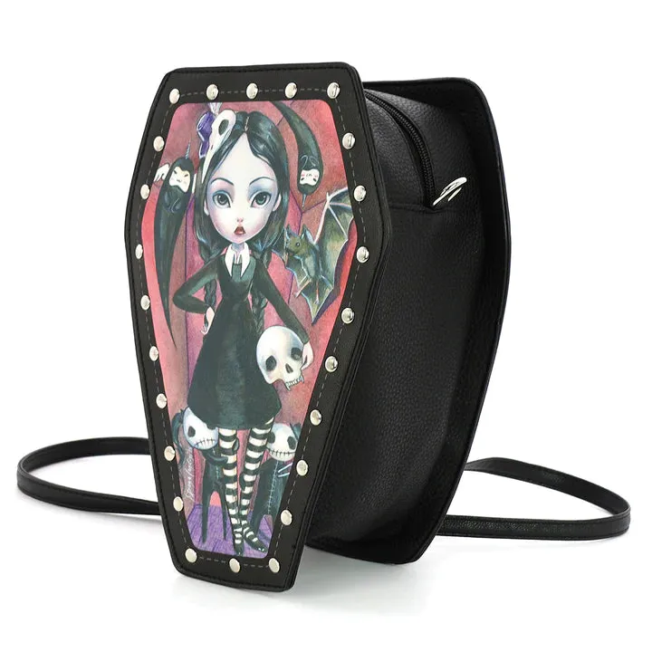 Coffin Girl Mini Backpack/Purse