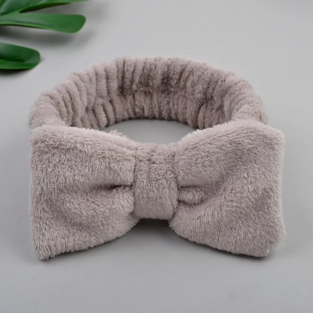 Coral Fleece Soft Headband Cross Top Kont Hairband