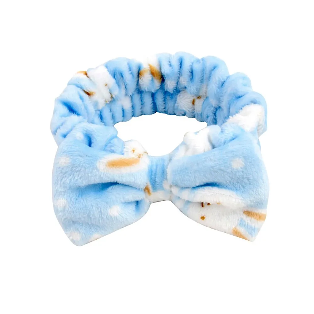 Coral Fleece Soft Headband Cross Top Kont Hairband