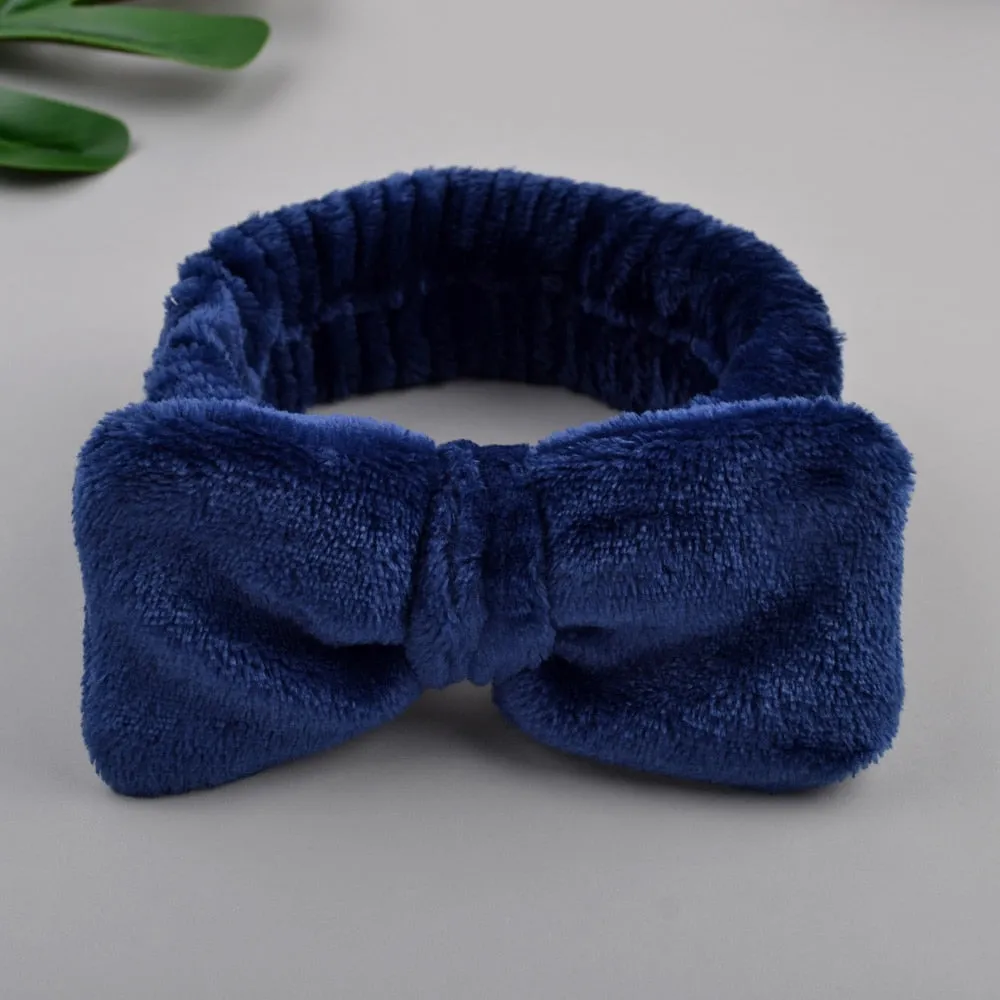 Coral Fleece Soft Headband Cross Top Kont Hairband