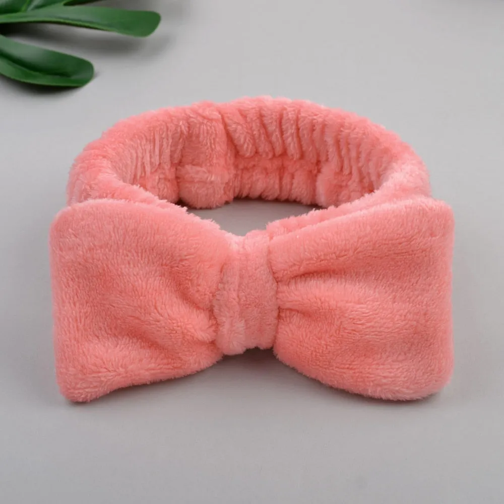 Coral Fleece Soft Headband Cross Top Kont Hairband