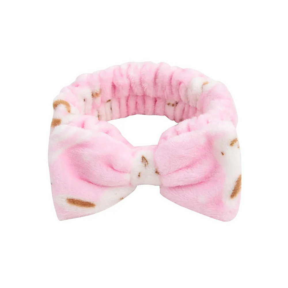 Coral Fleece Soft Headband Cross Top Kont Hairband
