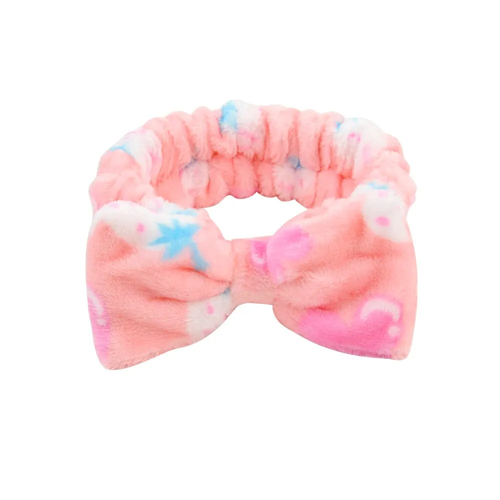 Coral Fleece Soft Headband Cross Top Kont Hairband