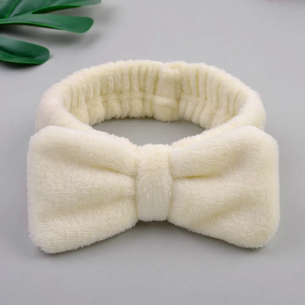 Coral Fleece Soft Headband Cross Top Kont Hairband