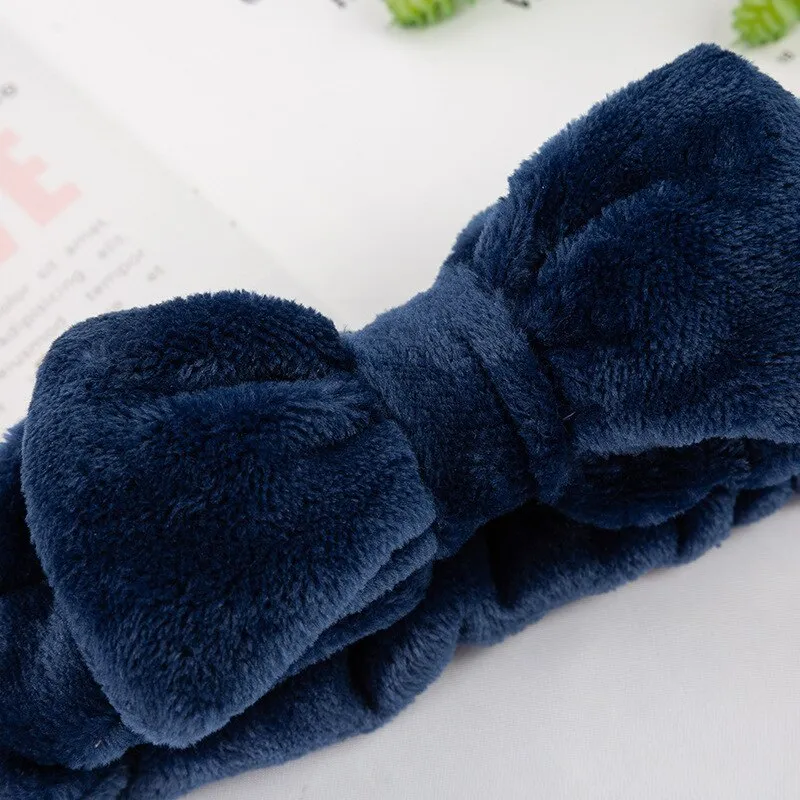 Coral Fleece Soft Headband Cross Top Kont Hairband