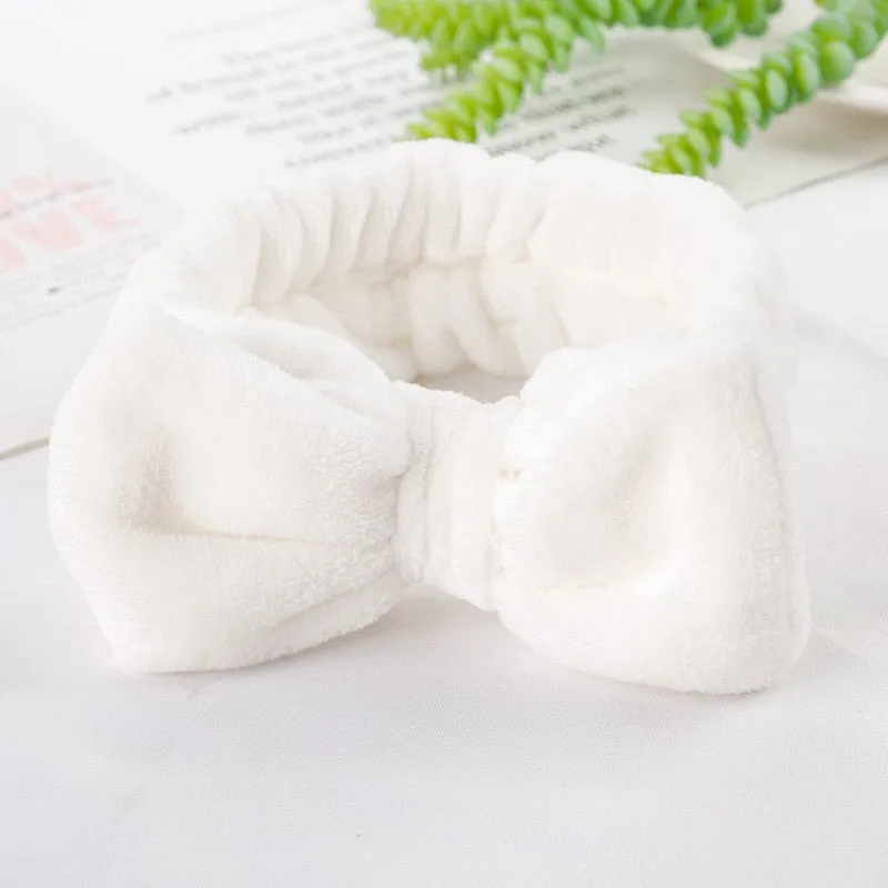 Coral Fleece Soft Headband Cross Top Kont Hairband