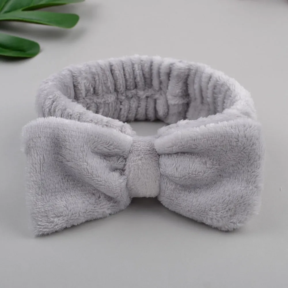 Coral Fleece Soft Headband Cross Top Kont Hairband