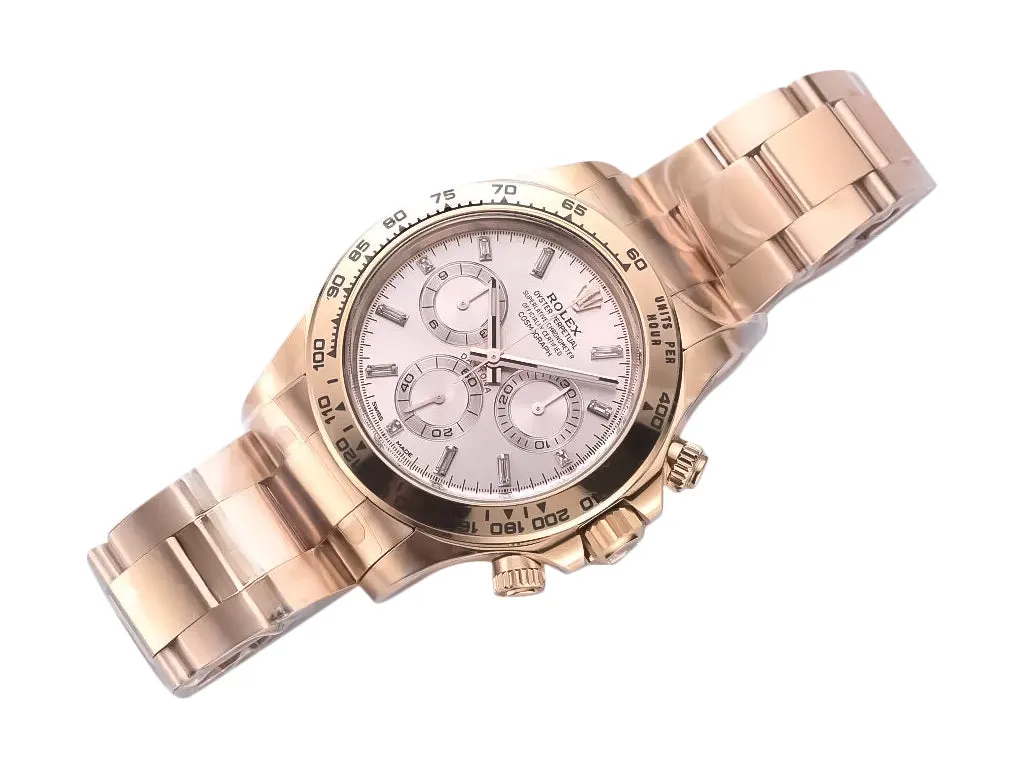 Cosmograph Daytona Rose Gold with Diamond Pink Dial