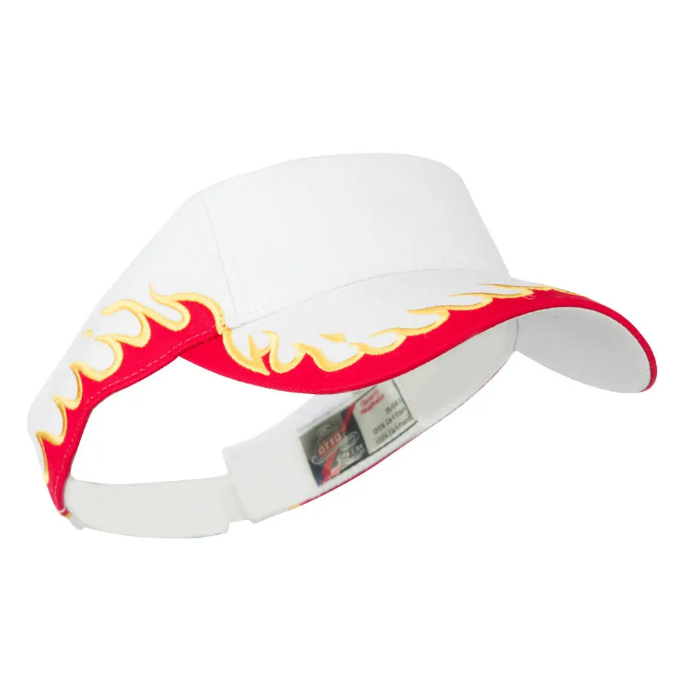 Cotton Twill Flame Visor