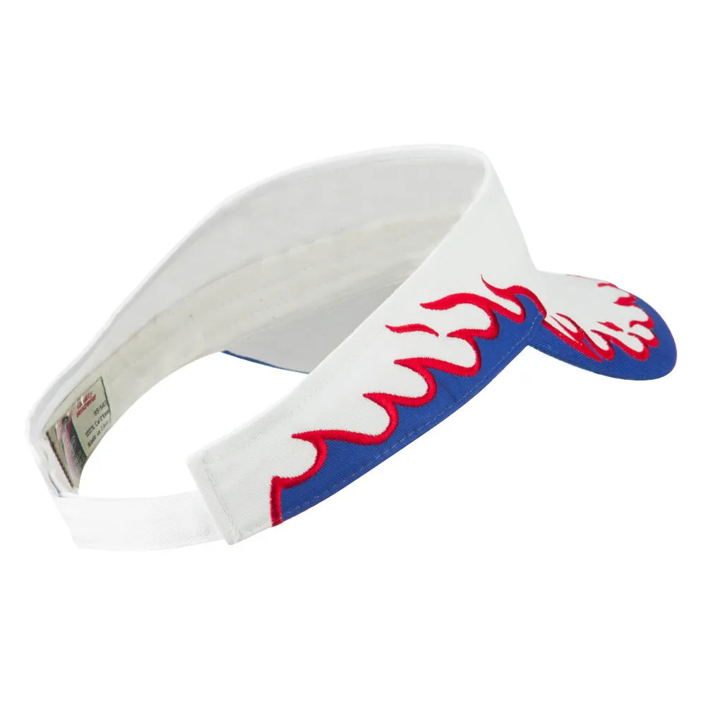Cotton Twill Flame Visor