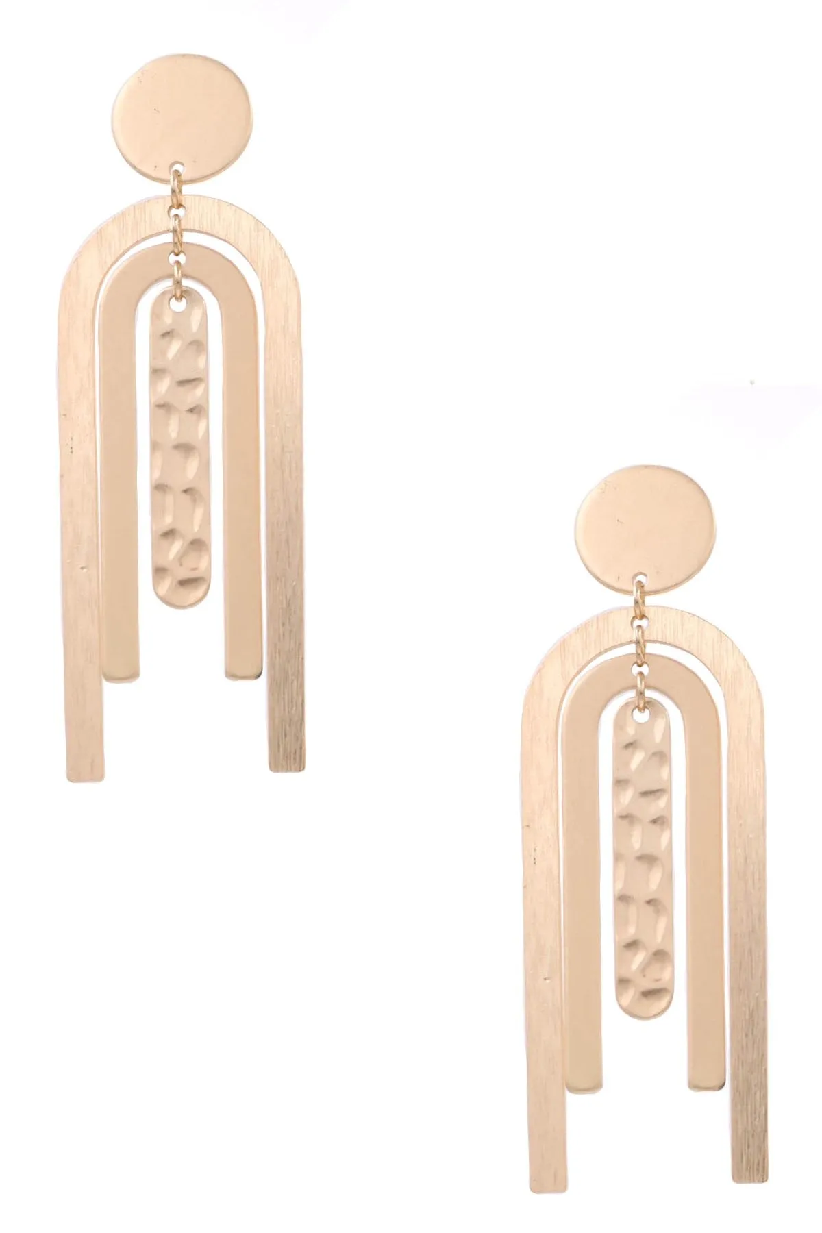 Crescent Layered Earrings