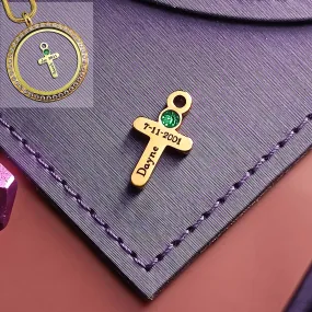 Cross Charm Birthstone for Dream Locket