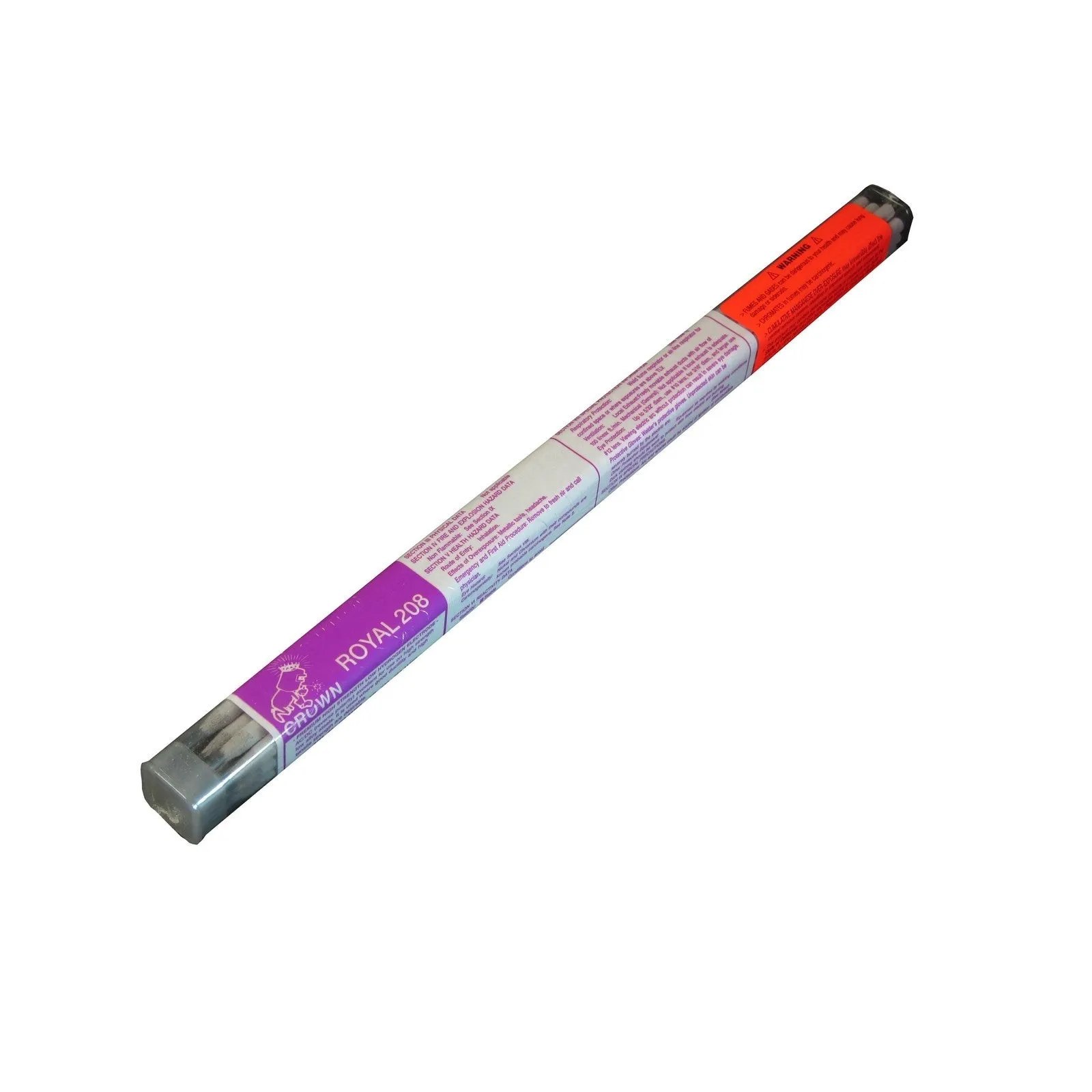 Crown Alloy 5/32 ROYAL 208 BR.PKG. High-Strength Low-Hydrogen ELECTRODE 1 lb TUBE (RE208/EP-BP)