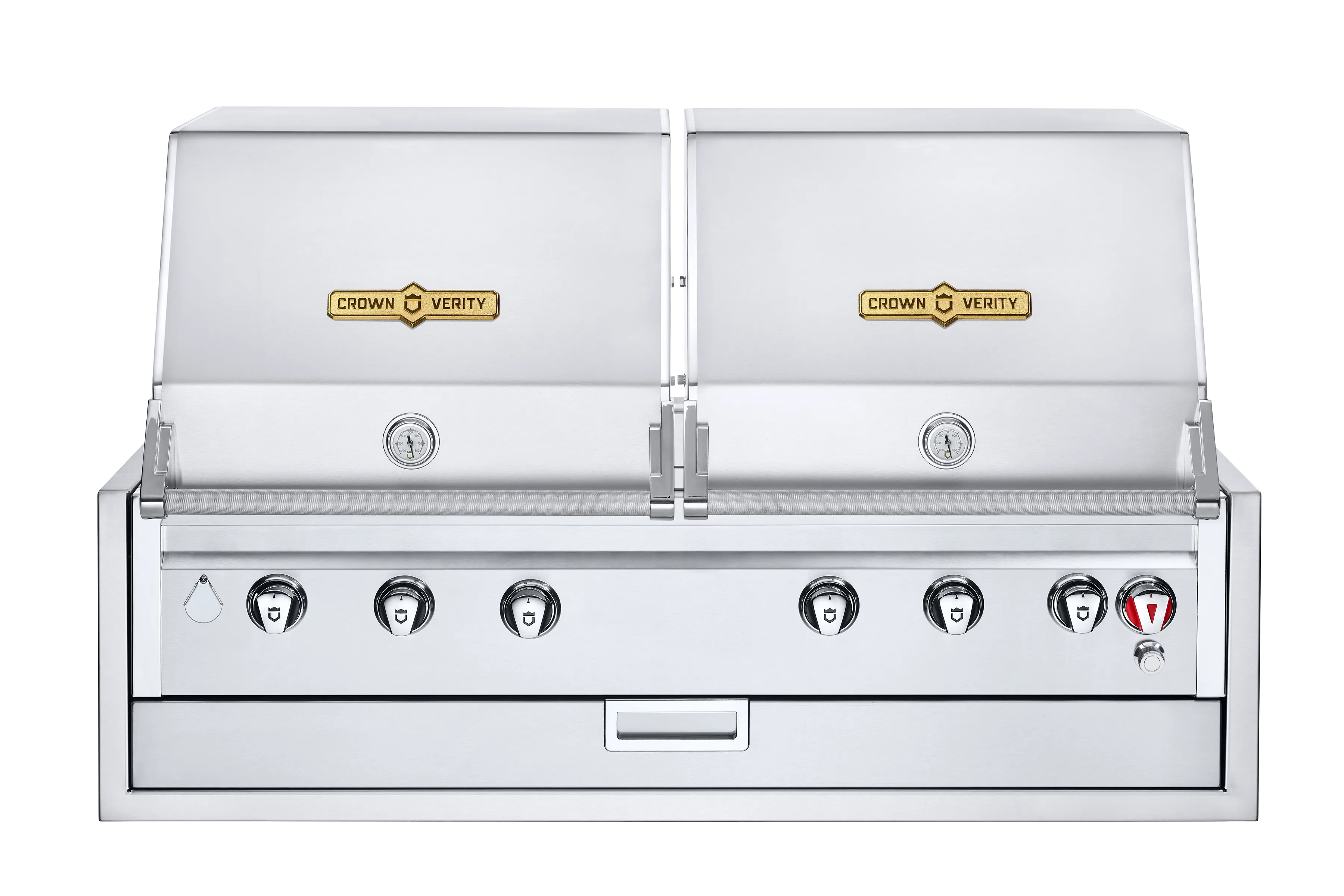 Crown Verity IBI482RDLP 48" INFINITE SERIES BUILT IN GRILL DUAL DOME WITH BARBECUE COVER, LP