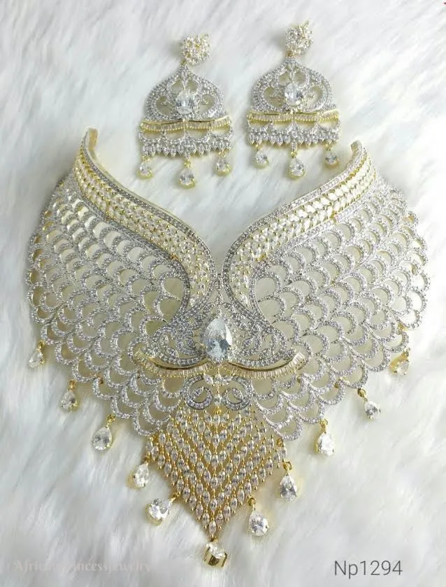 CUBIC ZIRCPNIA NECKLACE SET