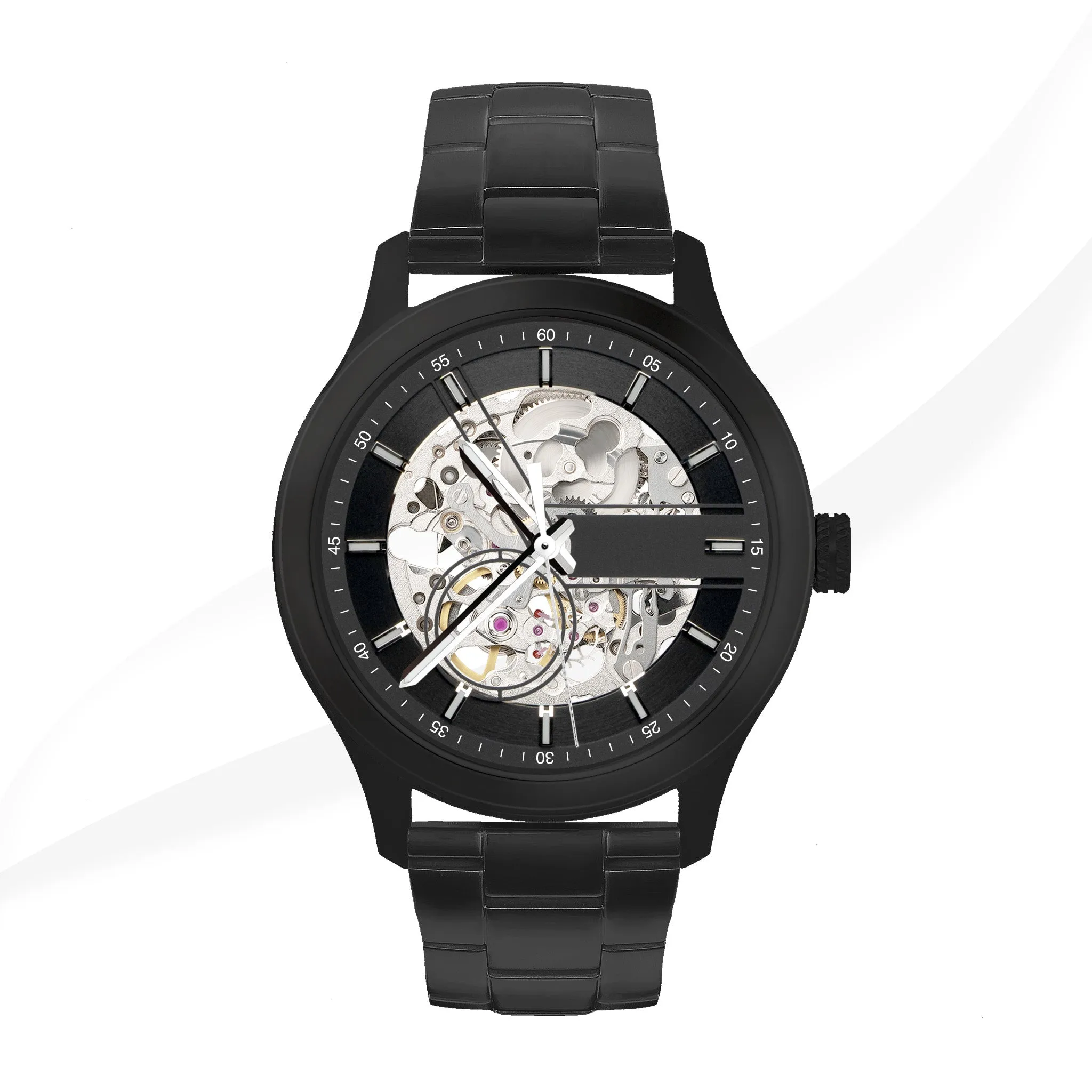 CUSTOM Mechanical Watch | 40mm | EONIQ Navigator 5 - Matte Black