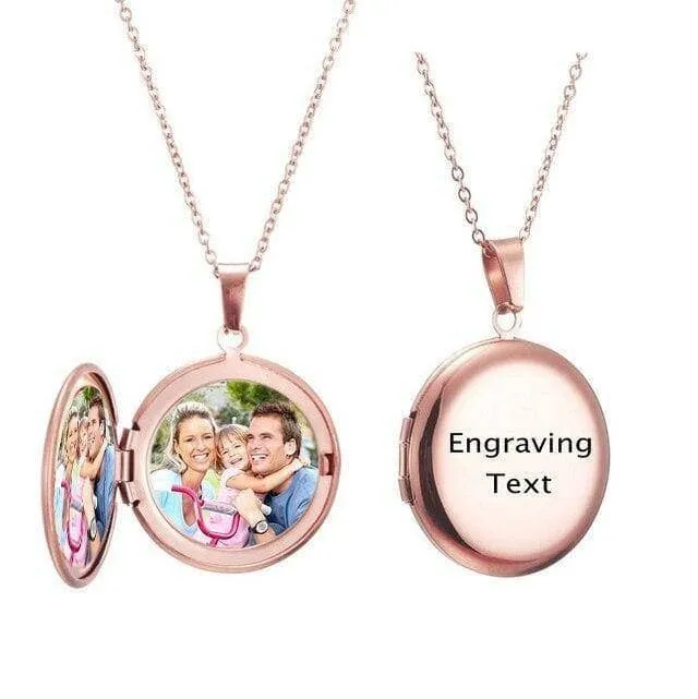 Customized Photo Locket Necklace