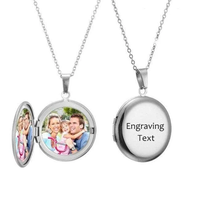 Customized Photo Locket Necklace