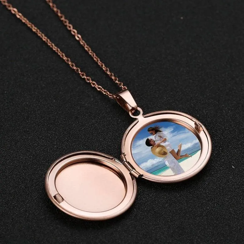 Customized Photo Locket Necklace