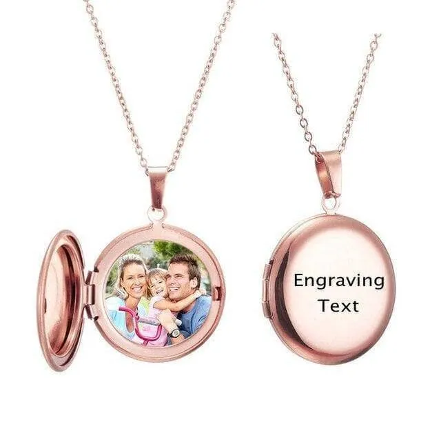 Customized Photo Locket Necklace