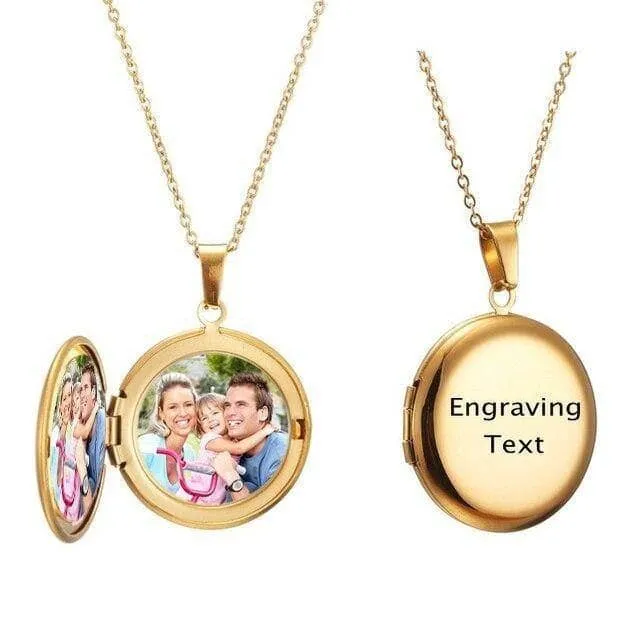 Customized Photo Locket Necklace