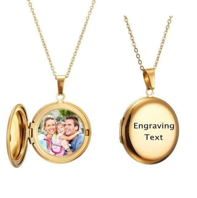 Customized Photo Locket Necklace