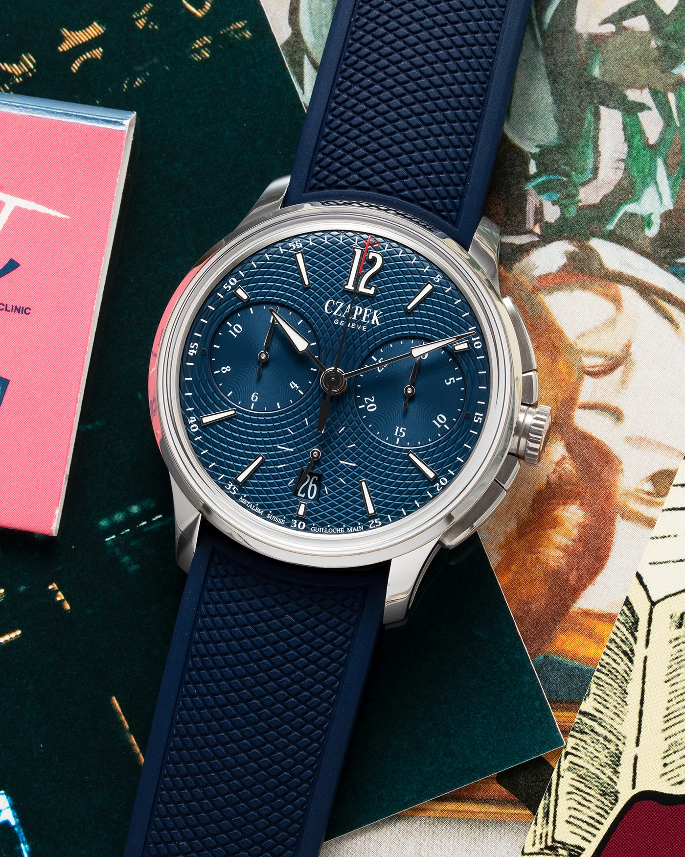 Czapek Faubourg de Cracovie L'Heure Bleu Chronograph