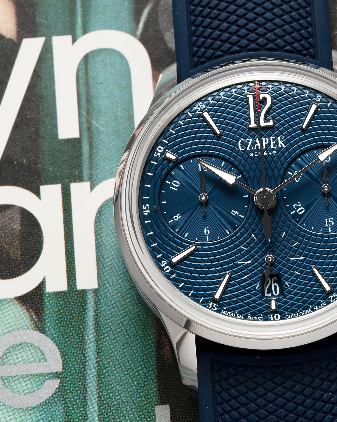 Czapek Faubourg de Cracovie L'Heure Bleu Chronograph