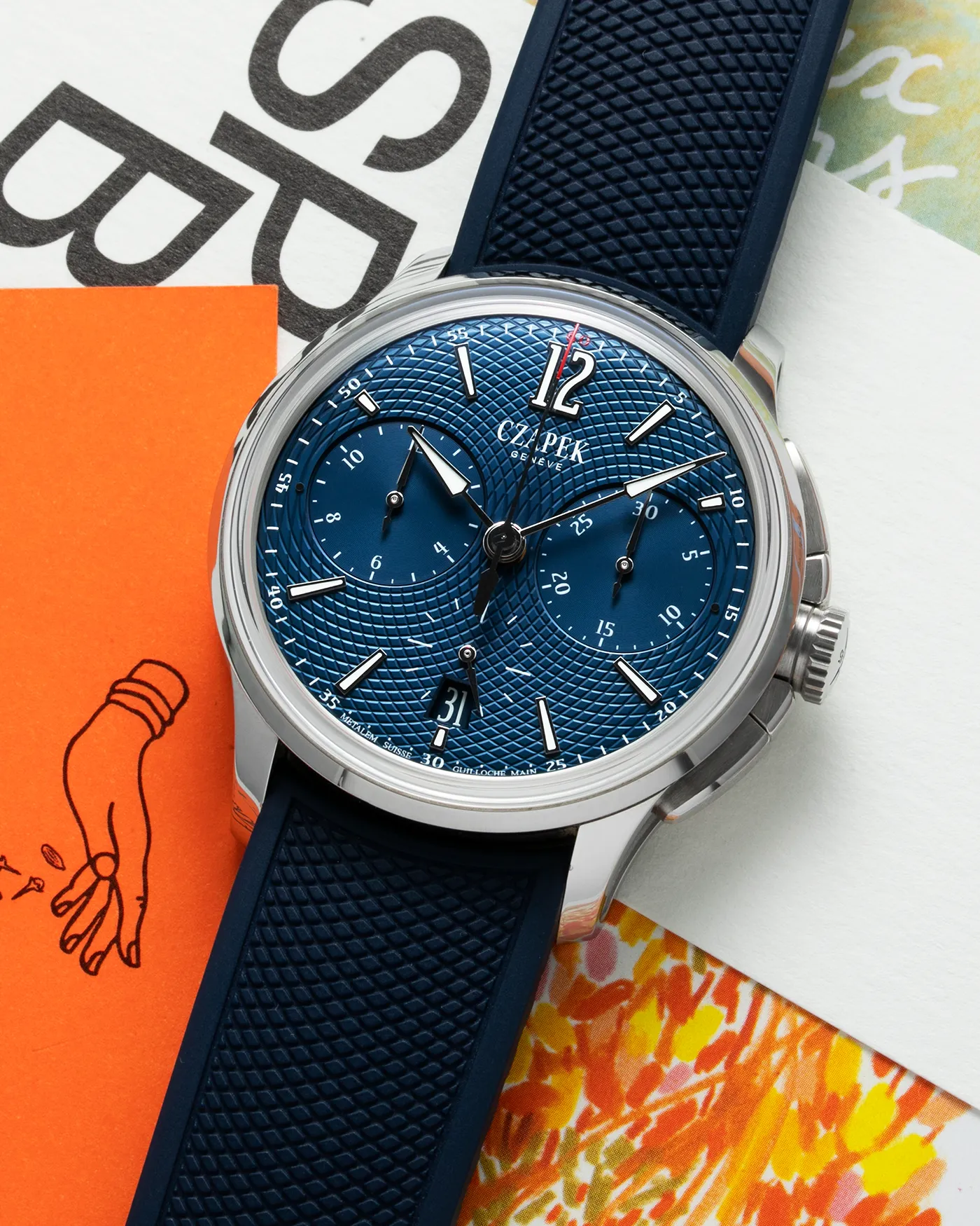 Czapek Faubourg de Cracovie L'Heure Bleu Chronograph