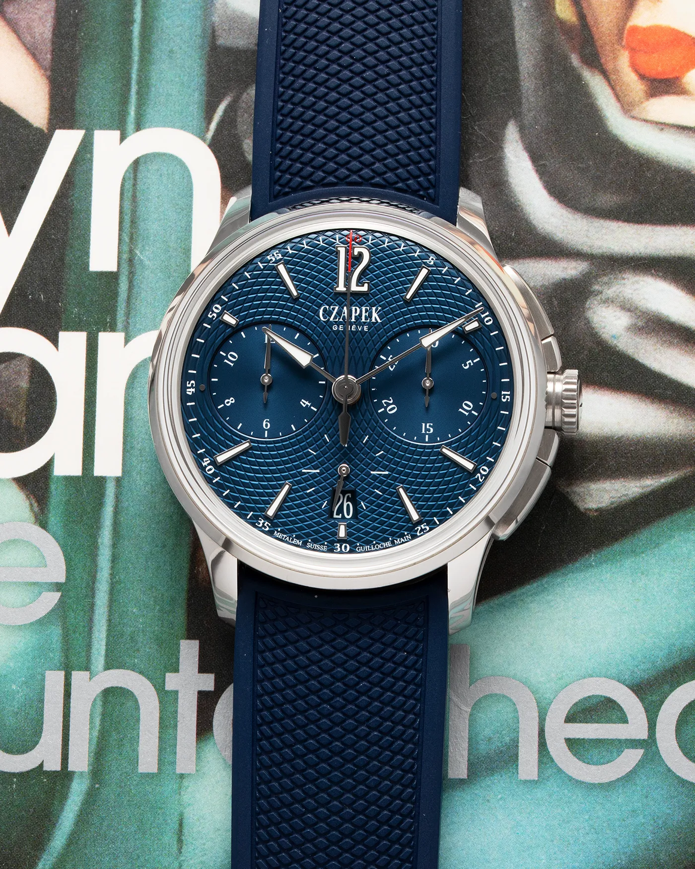 Czapek Faubourg de Cracovie L'Heure Bleu Chronograph