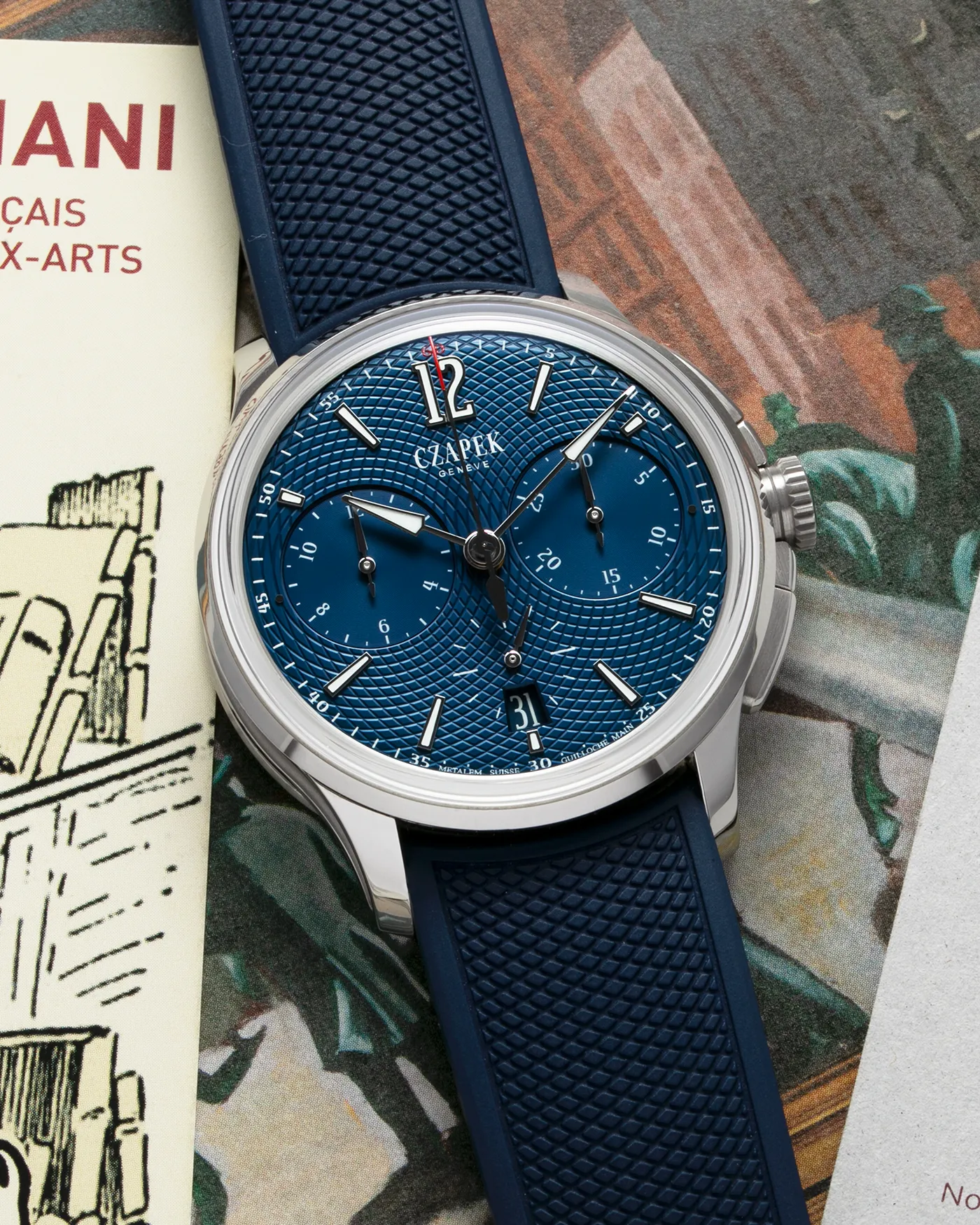 Czapek Faubourg de Cracovie L'Heure Bleu Chronograph