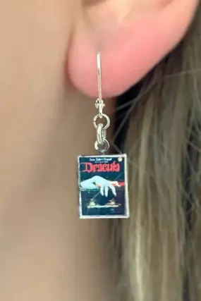 Dracula Book Locket Earrings by Marshall and Rose