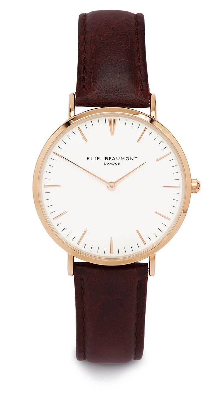 Elie Beaumont Oxford Large Ladies Watch - Black on Black