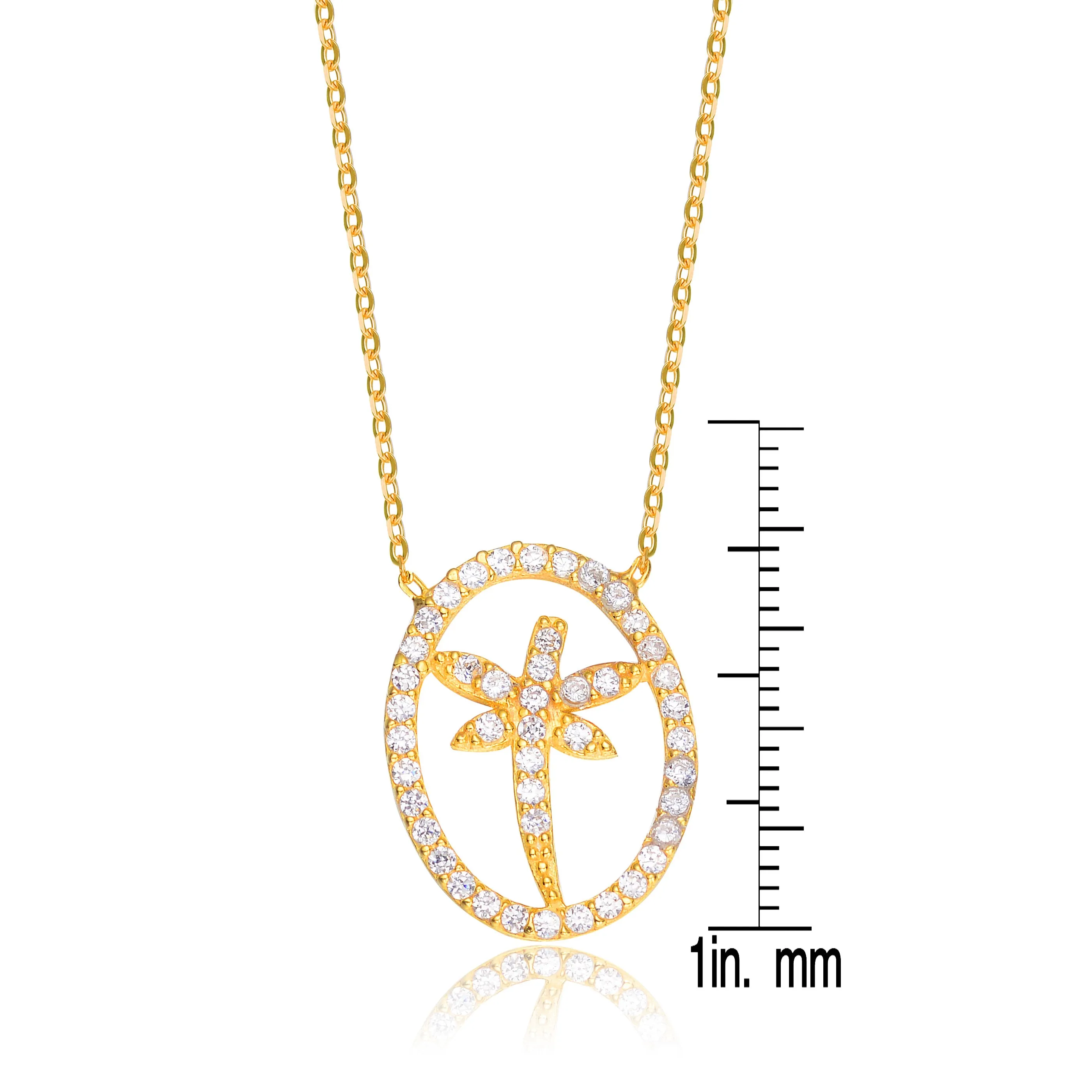 Elise Outlined Circle Neckalce
