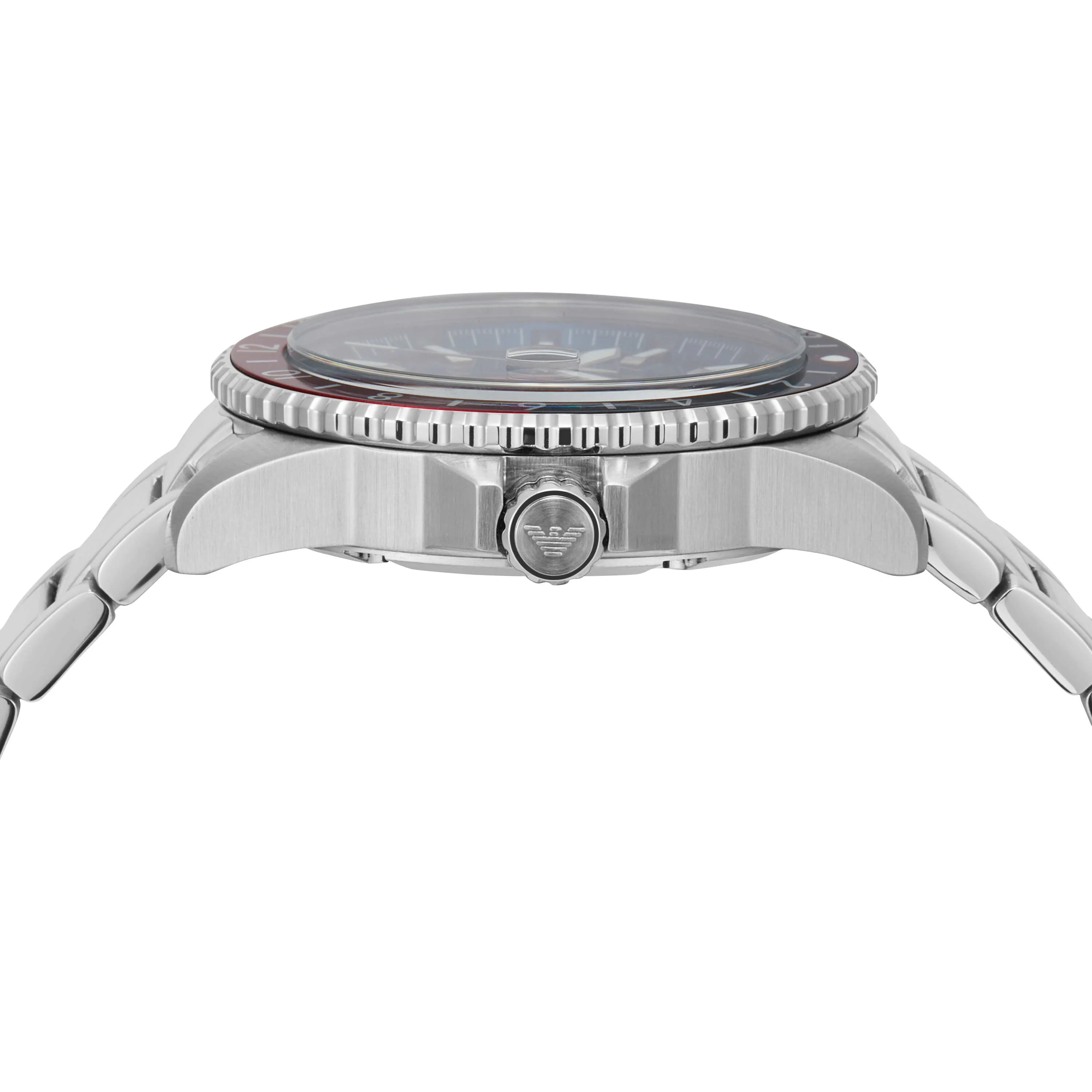 Emporio Armani Silver Tone Analogue Watch AR11590