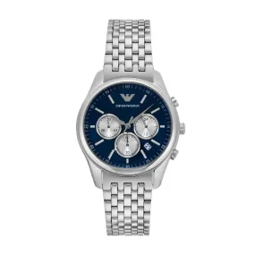 Emporio Armani Silver Tone Chronograph Watch AR11582