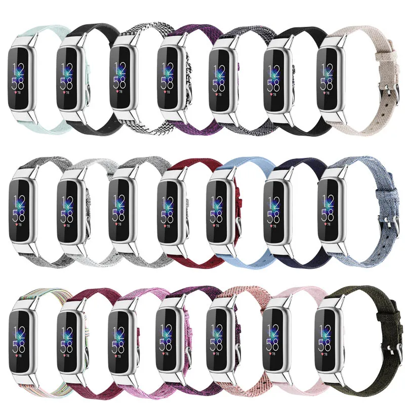 Everyday Canvas Strap  For Fitbit Luxe