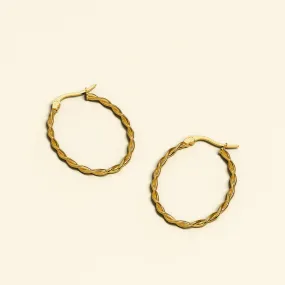 Fairy Dust Hoop Gold Layered Earrings